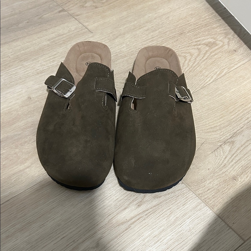 Men's Dark Brown Suede Slip-On Loafers